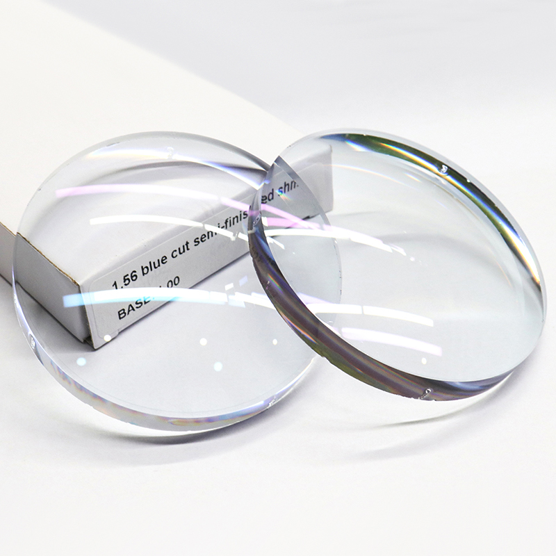 1.56 عدسة رؤية واحدة ذات كتلة زرقاء شبه نهائية