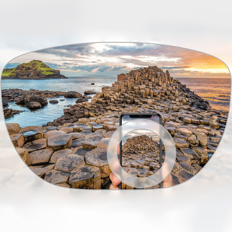 عدسة ثنائية البؤرة المخلوطة